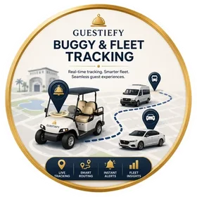 Guestiefy Buggy &amp; Fleet Tracking — live tracking, smart routing, instant alerts and fleet insights