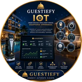 Guestiefy IoT — smart lighting, locks, thermostats, sensors and energy management on one dashboard
